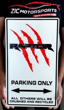 Ford Raptor Parking Only Steel