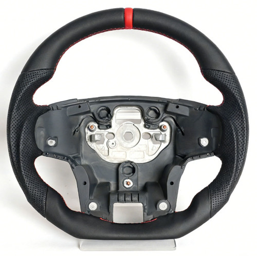 Flat bottom leather - flat, steering